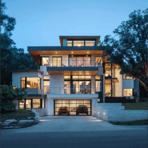 Four floors of connected yet private living spaces at the Cove House highlight how flexible layouts support multi-generational life.